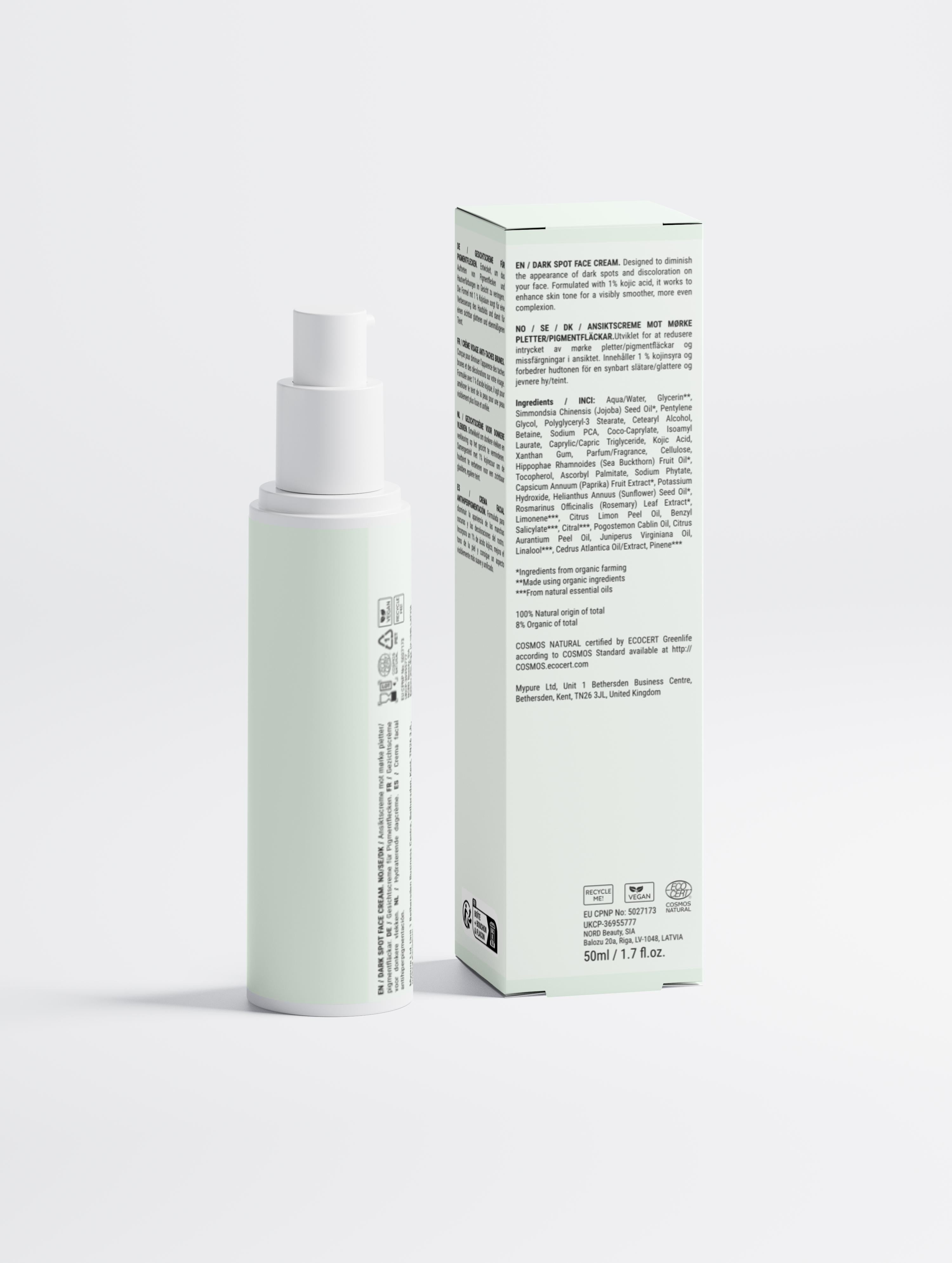 Dark Spot Face Cream with Kojic Acid